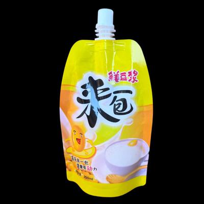来一包鲜豆浆自立吸嘴袋商用款早餐早点豆浆包装打包外卖袋