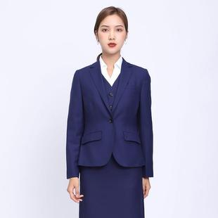 凯工迪拉克S店同款 衬衫 西装 马4甲长裤 西裙海长军蓝薄 作服女式 正品