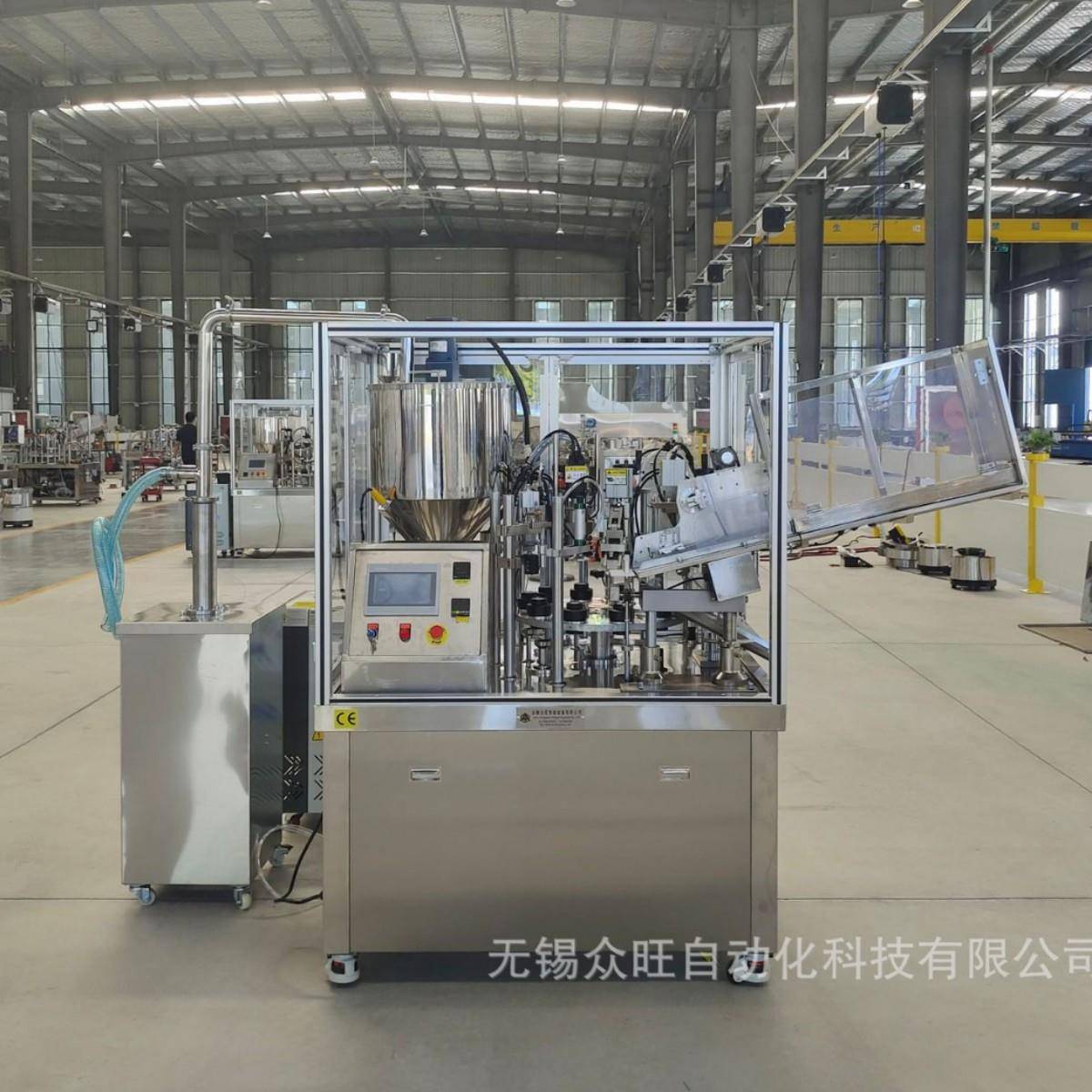 胶粘剂灌装封尾机密封胶润滑剂全自动精准灌装高效热合封尾不锈钢