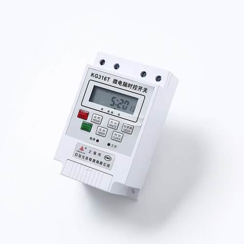 巨发微电脑时控开关黑白两色KG316T二回路控制器现货
