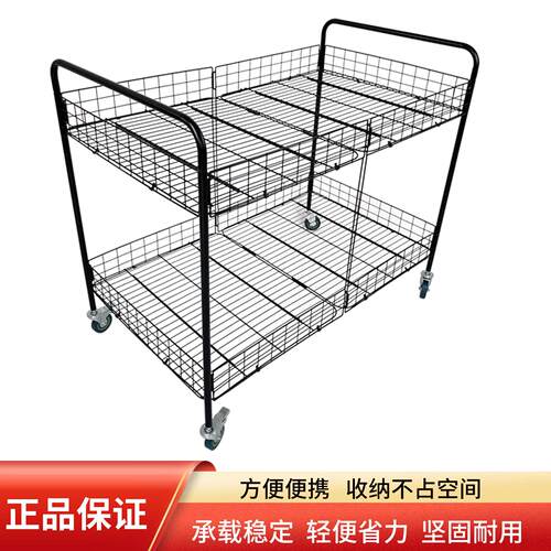 摆摊小推车可移动折叠展示架网红冰粉夜市促销车户外专用地摊货架