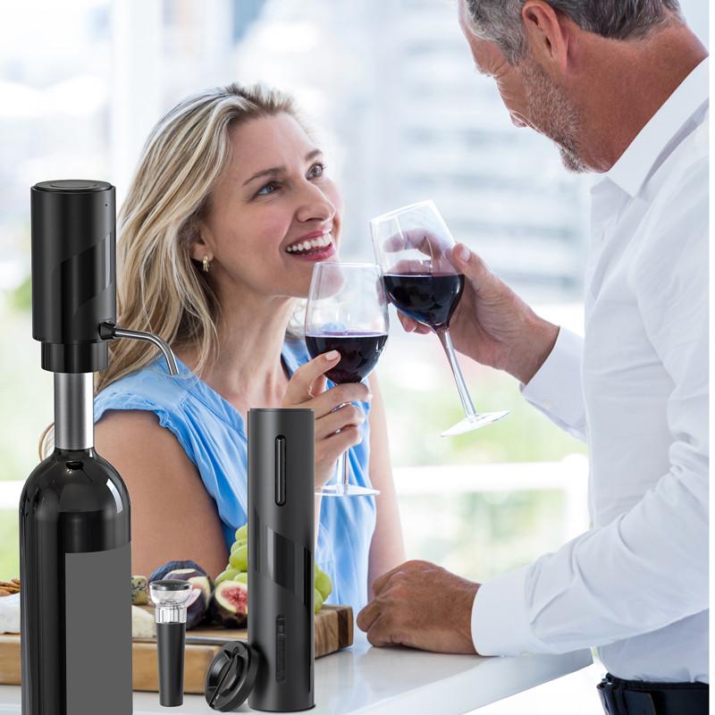 智能醒酒器电子倒酒器充电电动分酒器红酒电动醒酒器厂家现货