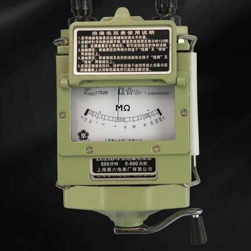 上海第六电表厂梅格 ZC25B-1（100V/100MΩ）手摇式兆欧表