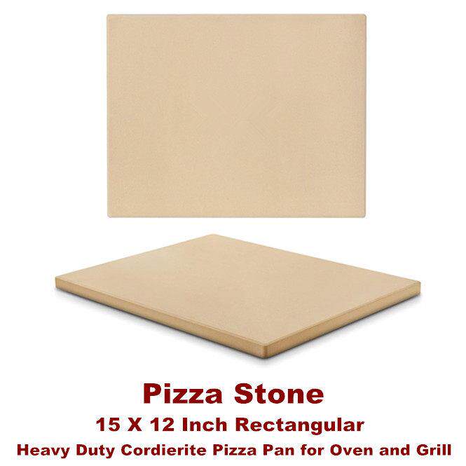 Pizza Stone Cordierite Pizza Bread Pan Oven Grill Baking