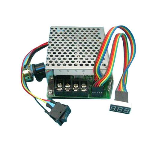 双向 正转 反转 直流电机调速器 带数显刻度转速表 40A 12V24V36