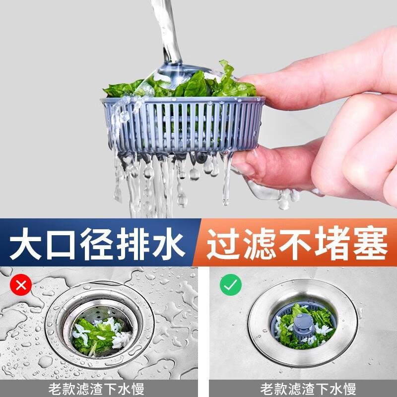新款直销厨房水槽池器漏水塞弹跳过滤网洗衣池洗菜盆通用提篮按压
