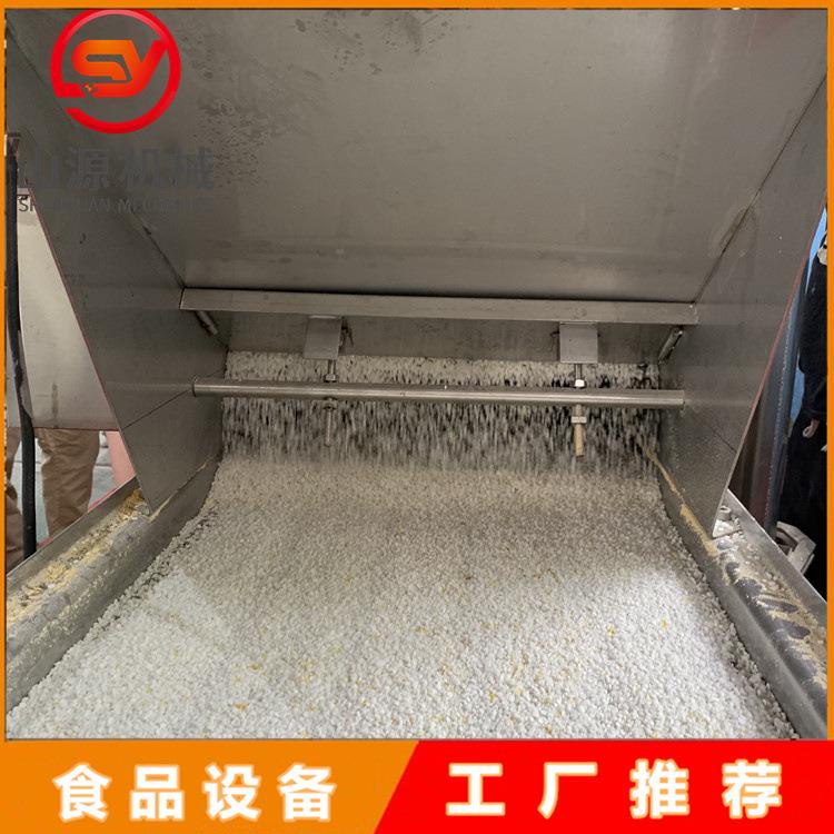 湖南特产雪枣裹芝麻机变频调速裹糠机设备麻枣上芝麻机