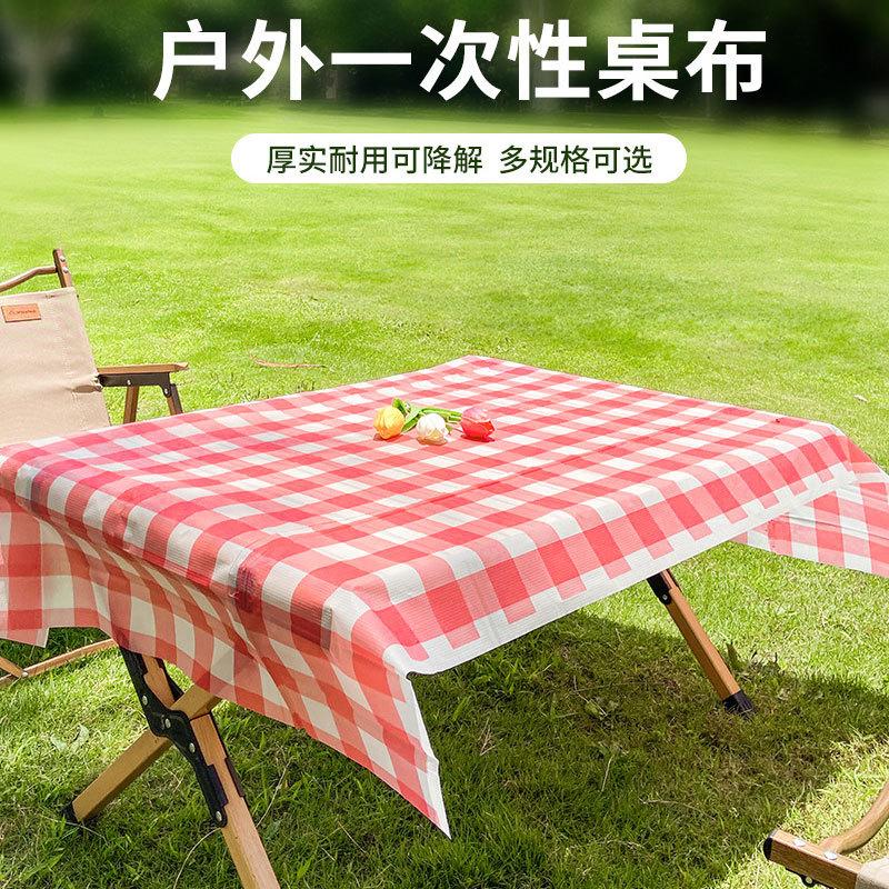 长方形桌布郊游野炊一次性桌布