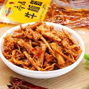 齐晶牛板筋牛蹄筋30包*12g香辣味麻辣辣条零食休闲 食品真空小包