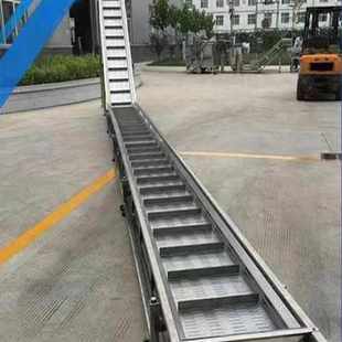 新款不锈钢链板提升机网带输送带耐高温传送带提升上料小型爬厂家