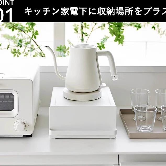 台面咖啡机置物架茶包吧台桌面储物架水杯厨房收纳架带抽屉铁艺架