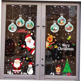 Christmas decorations Stickers Christmas Tree Old Man Snowma