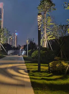 火炬庭院防灯户外照明灯坪灯公园景区园林水光影观灯草见描述防景