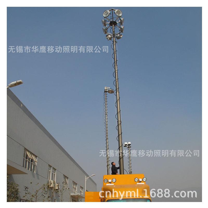 气动升降桅 气动通讯塔直立照明升降灯杆 车载升降照明灯