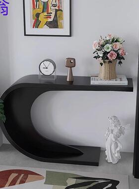 ve6酒店家用现代玄关柜客厅入户门家用简约奶油风靠墙艺术玄关桌