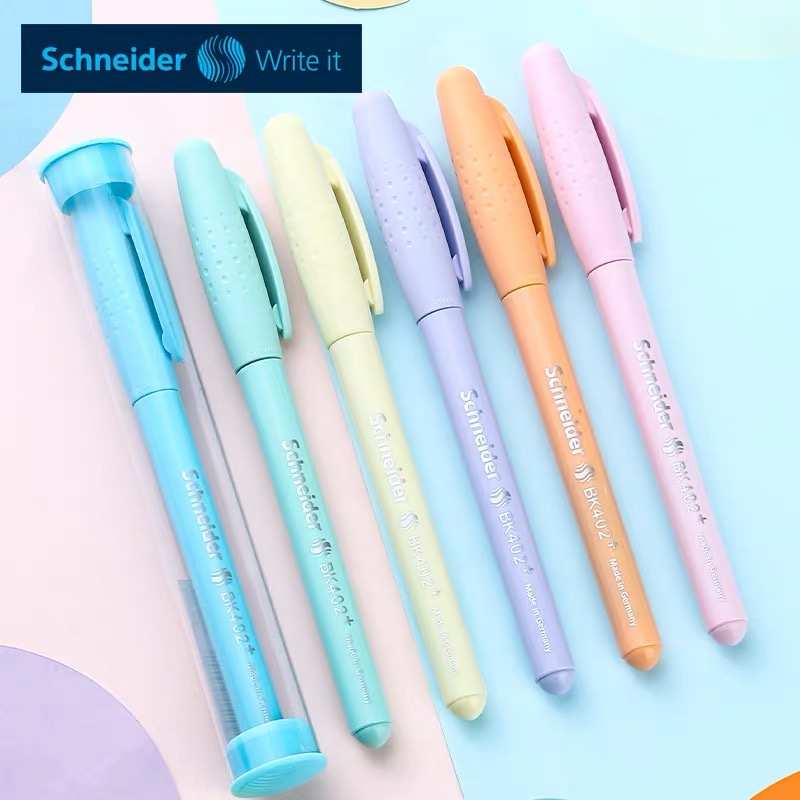 德国Schneider/施耐德钢笔BK402+马卡龙学生用EF尖入门练字墨囊笔
