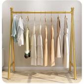 小落地式 金色内外卧室宿舍凉家用ki9s折叠伸缩晾衣架杆阳台挂衣晒