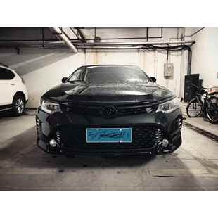 7黑KVA.5代1517凯美瑞改装 武士1中网下网前脸机盖饰条大灯灯6眉