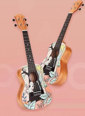 欧阳娜娜他TO尤克里女生款初学VFH者M2里3寸小吉可爱乌克丽丽ukul