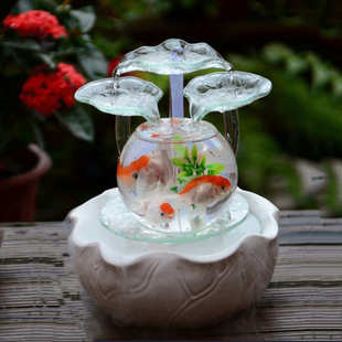 招財風(fēng)水輪流水噴泉擺件客廳轉(zhuǎn)運球辦公室內(nèi)加濕器喬遷開業(yè)送禮品