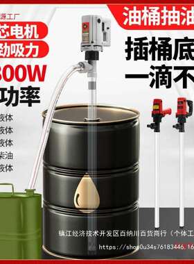 手提式锂电电动油AHT220v大油功率油桶泵抽抽油器柴油泵加泵加油