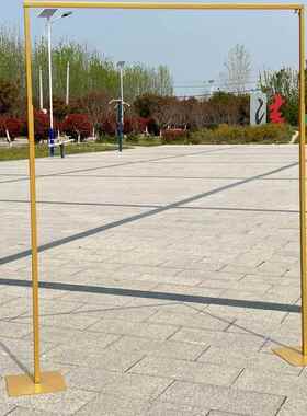 婚庆拱新门款背拱景架方PZX形拱门伸缩杆舞台铁艺门户外婚礼布置