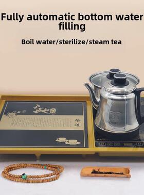 底部有水电茶炉，智能茶盘，电水壶，康图家用嵌套新型茶炉