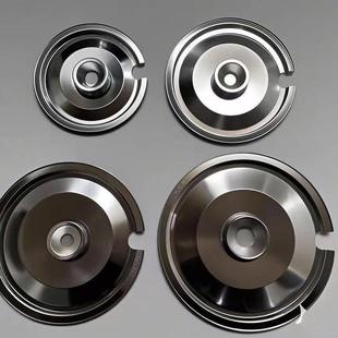 不锈钢调味盒盖子圆形味盅盖带开 口盖子杯盖锅盖盖子摆摊防尘盖