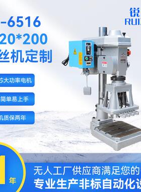 源头厂家RZ-6516多轴牙距齿轮式攻牙机锐者压铸件自动多轴攻丝机