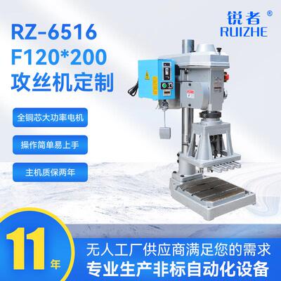 RZ-6516多轴牙距齿轮式攻牙机锐者压铸件自动多轴攻丝机