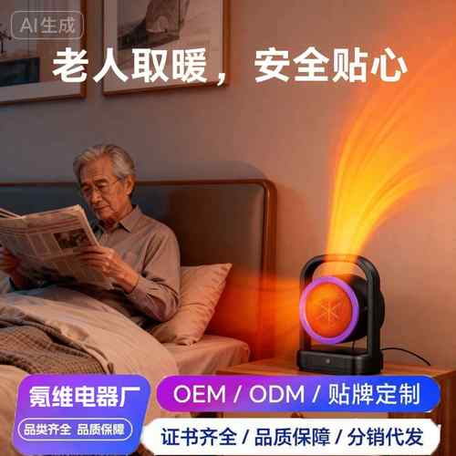 2025年跨境新款桌面小型电暖气家用迷你暖风机取暖器手提速热风机