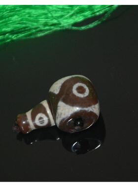 西藏天珠三通方形佛头佛塔金钱钩天地宝瓶财神万字藏式佛珠配件
