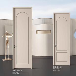 卧室门室内门艺木门对开房门实木复合套装 门生态门全芯橡木门