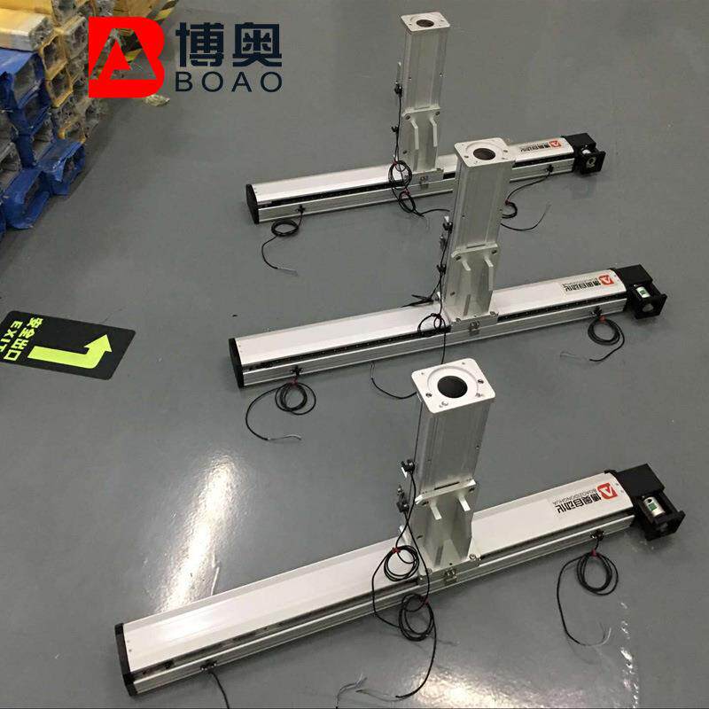 深圳博奥厂家直销100宽xy十字模组滑台铝型材二轴滑台行程可定 制