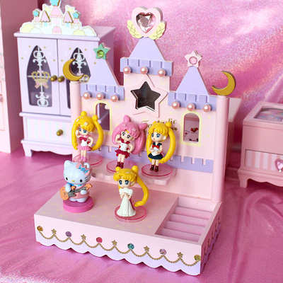 swimmer城堡首饰收纳盒 木质少女心宿舍桌面装饰饰品收纳柜整理柜