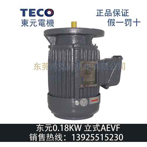 电机180W立式B5AEVFTVGH630.25HP刹车制动马达0.18W