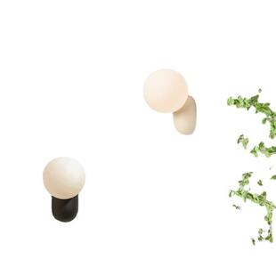 代简约小卧室床头壁灯免接线客厅过道布线装饰现奶免油风奶94534