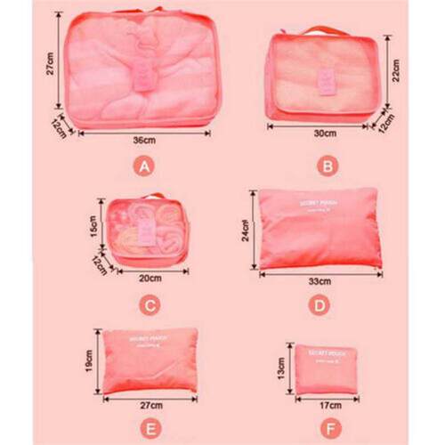 erproof Clothes Storage Luggage Organizer Pouch Packing Cube