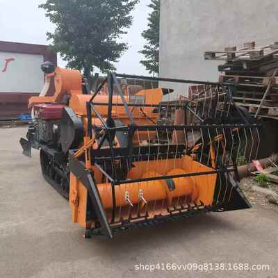 生产小型小麦联合收割机25马力稻麦大豆收割机履带式收获机现货