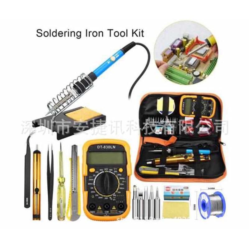 电烙铁调温规 欧批发套装万用表可 电烙铁美 出口工具包烙铁60w规