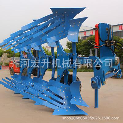 液压牵引翻转铧犁农业机械农具配件35公分锰钢犁头双向耕地机