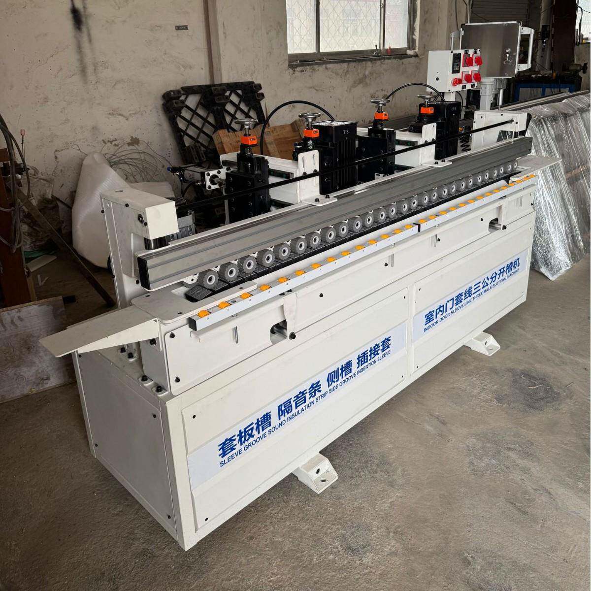 数控集成墙板开槽机 双主轴大理石瓷砖 建材钻孔开槽专用木工设备