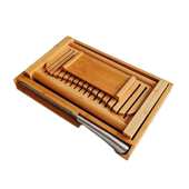 家用厨房切竹制盘面包商用烤面包板切片切片吐司器面包菜盘面包片