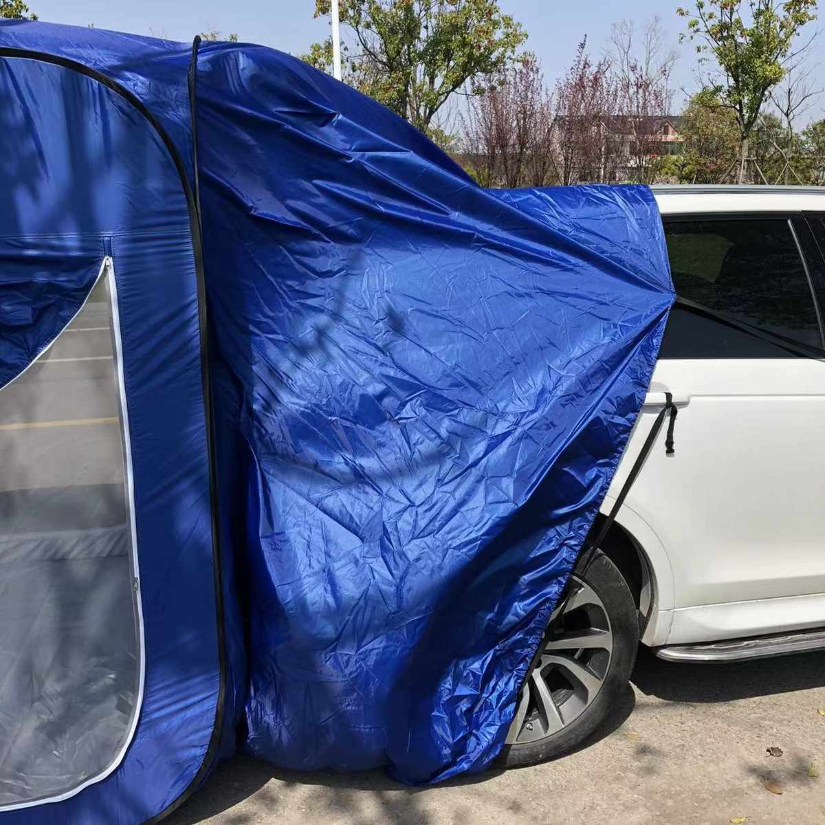 户外延伸suv车尾帐篷房车载帐篷后备箱汽车尾箱帐篷车边野外露营