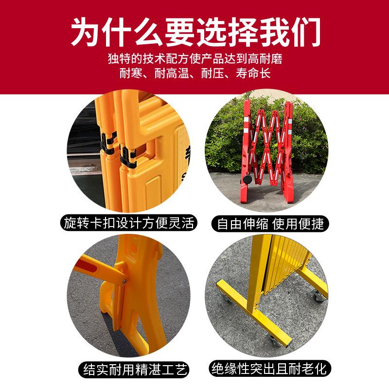现货折叠伸缩护栏隔离护栏道路隔离栏施工围栏移动围挡护栏