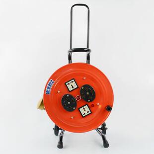 32A绕线盘3x4+1(50)米线缆盘拖线盘 收线器移动手提电缆盘380V