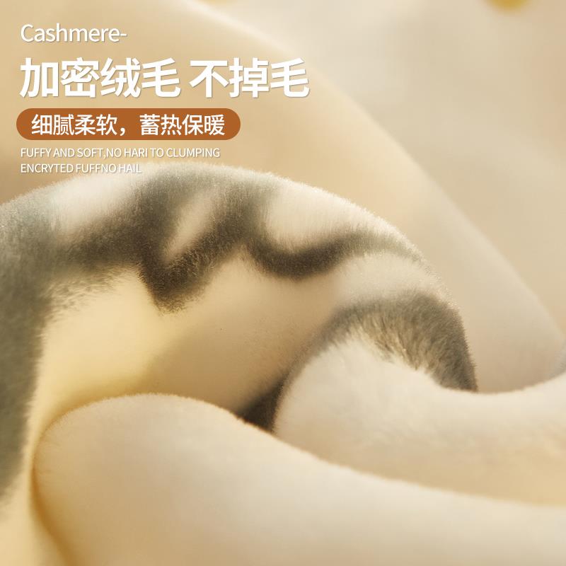 拉舍尔毛毯冬季加厚办公午睡小毯子珊瑚绒被毯宿舍盖毯单人沙发毯