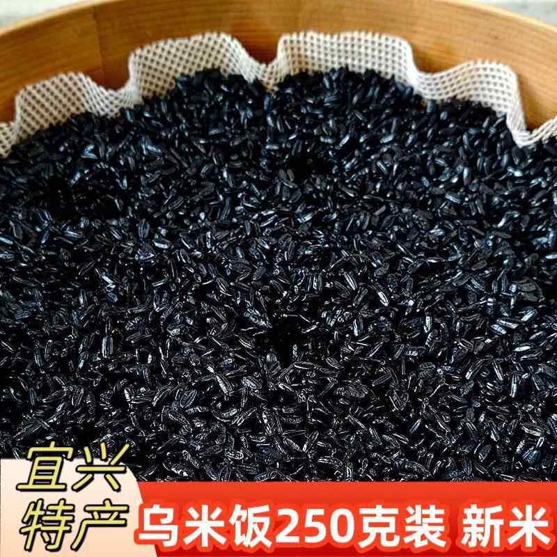 乌米饭黑米饭250克宜兴特产糯米香甜新鲜米乌饭草南烛叶浸泡乌米