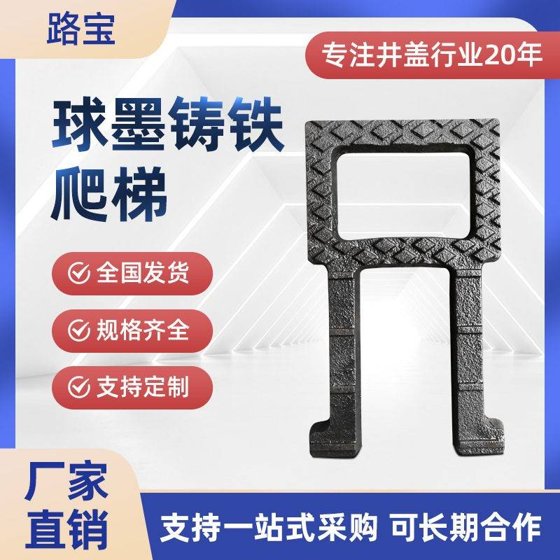 武汉路球墨铸铁爬梯市政污水窖井检查井人孔深井踏步路桥施工用