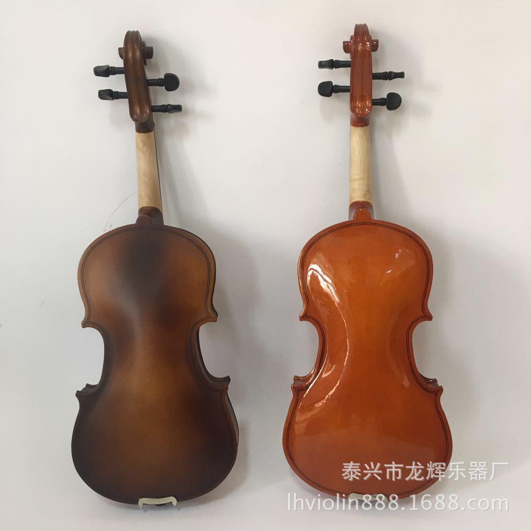 新款直销供应夹板小提琴 实木琴头 实木配件 品质保证 哑光亮光可